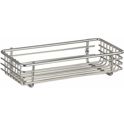 WENKO Etagère Murale Salle De Bain Droite Milano, Panier De Douche Fixation Murale, Acier, 25x6x12 Cm, Mat - Mat 3 WENKO Etagère Murale Salle De Bain Droite Milano, Panier De Douche Fixation Murale, Acier, 25x6x12 Cm, Mat - Mat