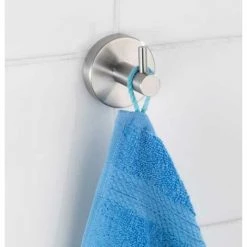WENKO Crochet Mural Porte Serviette Uno Bosio, Crochet Porte Manteau Mural, Acier Inox, Ø 5,5x5,5 Cm, Mat - Mat 9 WENKO Crochet Mural Porte Serviette Uno Bosio, Crochet Porte Manteau Mural, Acier Inox, Ø 5,5x5,5 Cm, Mat - Mat -WENKO Soldes 6578698 3