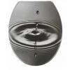 WENKO Abattant WC Original Waterdrop, Abattant WC Frein De Chute , Fixation Inox, Duroplast Antibactérien, 36,5x44,5 Cm, Gris - Multicolore 1 WENKO Abattant WC Original Waterdrop, Abattant WC Frein De Chute , Fixation Inox, Duroplast Antibactérien, 36,5x44,5 Cm, Gris - Multicolore -WENKO Soldes 6578713 1