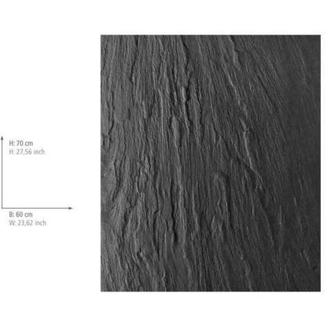 WENKO Fond De Hotte, Crédence Cuisine Verre "Ardoise", Verre Trempé, 60x70 Cm, Gris 6 WENKO Fond De Hotte, Crédence Cuisine Verre "Ardoise", Verre Trempé, 60x70 Cm, Gris – Image 4