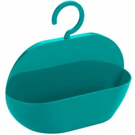 WENKO Serviteur De Douche à Suspendre Candy, Panier De Douche à Suspendre, Plastique, 26x23x9 Cm, Turquoise - Pétrole 3 WENKO Serviteur De Douche à Suspendre Candy, Panier De Douche à Suspendre, Plastique, 26x23x9 Cm, Turquoise - Pétrole