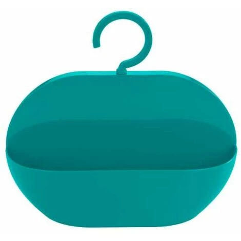 WENKO Serviteur De Douche à Suspendre Candy, Panier De Douche à Suspendre, Plastique, 26x23x9 Cm, Turquoise - Pétrole 4 WENKO Serviteur De Douche à Suspendre Candy, Panier De Douche à Suspendre, Plastique, 26x23x9 Cm, Turquoise - Pétrole – Image 2