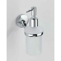 WENKO Distributeur De Savon Liquide Mural Cuba, Zinc, 7x17x11,5 Cm, Brillant - Chromé -WENKO Soldes 6578760 3