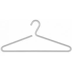 WENKO Cintre En Aluminium Lux, Cintre Design, Aluminium, 42x19x0,8 Cm, Argenté - Argent Mat -WENKO Soldes 6578772 2