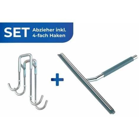 WENKO Raclette Salle De Bain, Raclette De Douche à Suspendre Cave, Acier Inox - Silicone, 26x21,5 Cm, Brillant - Gris - Brillant 4 WENKO Raclette Salle De Bain, Raclette De Douche à Suspendre Cave, Acier Inox - Silicone, 26x21,5 Cm, Brillant - Gris - Brillant – Image 2