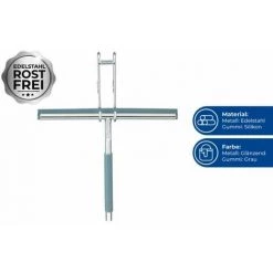 WENKO Raclette Salle De Bain, Raclette De Douche à Suspendre Cave, Acier Inox - Silicone, 26x21,5 Cm, Brillant - Gris - Brillant 11 WENKO Raclette Salle De Bain, Raclette De Douche à Suspendre Cave, Acier Inox - Silicone, 26x21,5 Cm, Brillant - Gris - Brillant -WENKO Soldes 6578798 5