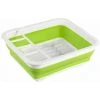 WENKO Egouttoir Vaisselle Pliable Gaia, égouttoir à Vaisselle Plastique, Porte-couverts Et Support Assiettes, Plastique, 36,5x13x31 Cm, Blanc - Vert - Blanc 1 WENKO Egouttoir Vaisselle Pliable Gaia, égouttoir à Vaisselle Plastique, Porte-couverts Et Support Assiettes, Plastique, 36,5x13x31 Cm, Blanc - Vert - Blanc -WENKO Soldes 6578812 1