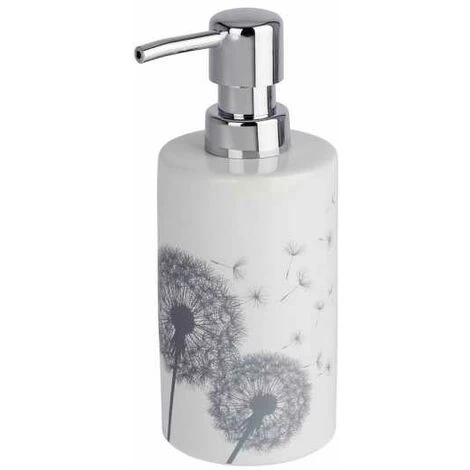 WENKO Distributeur Savon Liquide, Astera, Capacité 360 Ml, Céramique, 8,5x18x7 Cm, Blanc 3 WENKO Distributeur Savon Liquide, Astera, Capacité 360 Ml, Céramique, 8,5x18x7 Cm, Blanc