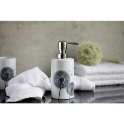 WENKO Distributeur Savon Liquide, Astera, Capacité 360 Ml, Céramique, 8,5x18x7 Cm, Blanc 7 WENKO Distributeur Savon Liquide, Astera, Capacité 360 Ml, Céramique, 8,5x18x7 Cm, Blanc -WENKO Soldes 6578817 3