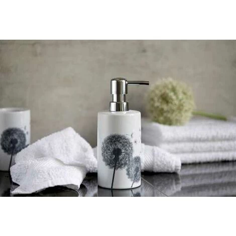 WENKO Distributeur Savon Liquide, Astera, Capacité 360 Ml, Céramique, 8,5x18x7 Cm, Blanc 5 WENKO Distributeur Savon Liquide, Astera, Capacité 360 Ml, Céramique, 8,5x18x7 Cm, Blanc – Image 3