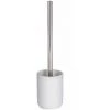 WENKO Brosse WC Goa Neo, Brosse WC Silicone, Brosse WC Noire, Polyrésine Aspect Pierre Naturelle, Ø 9x37 Cm, Blanc - Blanc -WENKO Soldes 6578834 1