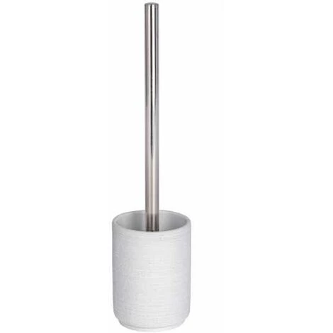 WENKO Brosse WC Goa Neo, Brosse WC Silicone, Brosse WC Noire, Polyrésine Aspect Pierre Naturelle, Ø 9x37 Cm, Blanc - Blanc 3 WENKO Brosse WC Goa Neo, Brosse WC Silicone, Brosse WC Noire, Polyrésine Aspect Pierre Naturelle, Ø 9x37 Cm, Blanc - Blanc