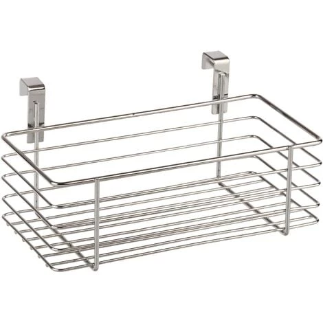 WENKO Rangement Placard Cuisine à Suspendre S, Panier De Rangement Pour Placard, Métal, 24x15x11.5 Cm, Brillant - Chromé 3 WENKO Rangement Placard Cuisine à Suspendre S, Panier De Rangement Pour Placard, Métal, 24x15x11.5 Cm, Brillant - Chromé