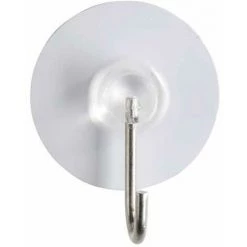 WENKO Static-Loc® Crochet Adhésif Mural ø3.8 Cm, Blanc, Lot De 4 - Blanc -WENKO Soldes 6578845 3