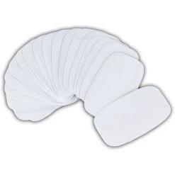 WENKO Autocollant Pour Pantalon, Ourlet Sans Couture Jetable Pour Pantalon, Lot De 20 Pièces, Plastique, 9 X 5 Cm, Blanc - Blanc