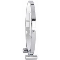 WENKO Miroir Grossissant X5 Mera, Miroir Maquillage Grossissant à Poser Ø17 Cm, Acier, 19x19x4 Cm, Chromé - Chromé -WENKO Soldes 6578862 3