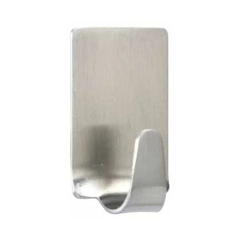 WENKO Crochet Mural Porte Serviette, Lot De 4 Crochets Muraux Porte Manteau, Fixation Sans Perçage, Adhésif Puissant, Design Carré, Acier Inoxydable, 1,9x1,5x3,4 Cm, Mat - Mat 3 WENKO Crochet Mural Porte Serviette, Lot De 4 Crochets Muraux Porte Manteau, Fixation Sans Perçage, Adhésif Puissant, Design Carré, Acier Inoxydable, 1,9x1,5x3,4 Cm, Mat - Mat