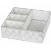 WENKO Organiseur Salle De Bain, Boite De Rangement Adria, Avec 4 Compartiments, Polypropylène, 32x10x32 Cm, Blanc - Blanc 1 WENKO Organiseur Salle De Bain, Boite De Rangement Adria, Avec 4 Compartiments, Polypropylène, 32x10x32 Cm, Blanc - Blanc -WENKO Soldes 6578899 1