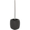 WENKO Porte Brosse WC Céramique Faro, Brosse WC Noire, Céramique, Ø 12x40 Cm, Noir - Noir -WENKO Soldes 6578921 1
