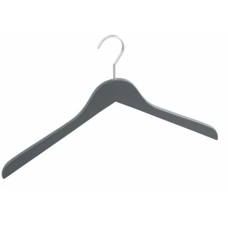 WENKO Cintre Bois, Antiglisse, Paris, Gris - Gris 3 WENKO Cintre Bois, Antiglisse, Paris, Gris - Gris