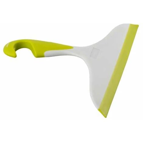 WENKO Raclette De Douche, Raclette Salle De Bain, Avec Crochet De Suspension, Loano, Plastique, L23x17 Cm, Jaune - Jaune 4 WENKO Raclette De Douche, Raclette Salle De Bain, Avec Crochet De Suspension, Loano, Plastique, L23x17 Cm, Jaune - Jaune – Image 2