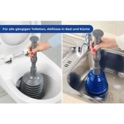 WENKO Déboucheur Pro, Set En 3 Pièces 7 WENKO Déboucheur Pro, Set En 3 Pièces -WENKO Soldes 6578947 3