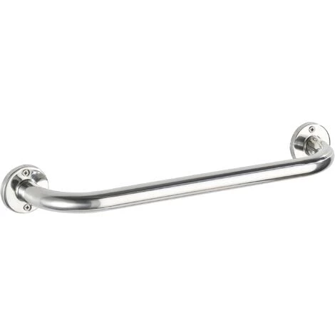 WENKO Barre D'appui WC Basic, Poignée Murale Salle De Bain, Fixation Murale, Acier Inoxydable, 46x6x9,5 Cm, Brillant - Brillant 3 WENKO Barre D'appui WC Basic, Poignée Murale Salle De Bain, Fixation Murale, Acier Inoxydable, 46x6x9,5 Cm, Brillant - Brillant