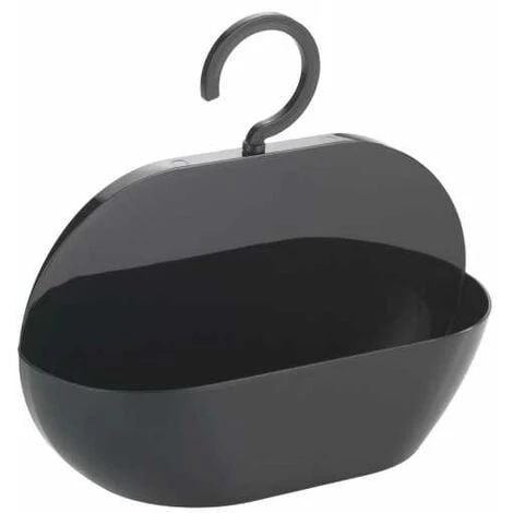 WENKO Serviteur De Douche à Suspendre Candy, Panier De Douche à Suspendre, Plastique, 26x23x9 Cm, Noir - Noir 3 WENKO Serviteur De Douche à Suspendre Candy, Panier De Douche à Suspendre, Plastique, 26x23x9 Cm, Noir - Noir