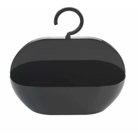 WENKO Serviteur De Douche à Suspendre Candy, Panier De Douche à Suspendre, Plastique, 26x23x9 Cm, Noir - Noir 4 WENKO Serviteur De Douche à Suspendre Candy, Panier De Douche à Suspendre, Plastique, 26x23x9 Cm, Noir - Noir – Image 2
