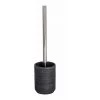 WENKO Brosse WC Goa Neo, Brosse WC Silicone, Brosse WC Noire, Polyrésine Aspect Pierre Naturelle, Ø 9x37 Cm, Anthracite - Gris - Anthracite -WENKO Soldes 6578999 1
