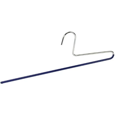 WENKO Cintre Pantalon, Baggy, 1 Pantalon, Surface Antidérapante, L35 Cm - Argent Brillant 3 WENKO Cintre Pantalon, Baggy, 1 Pantalon, Surface Antidérapante, L35 Cm - Argent Brillant