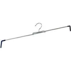 WENKO Cintre Extensible Pour Pantalon, Jupe, Spiral 50 - Argent Brillant