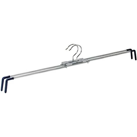 WENKO Cintre Extensible Pour Pantalon, Jupe, Spiral 50 - Argent Brillant 6 WENKO Cintre Extensible Pour Pantalon, Jupe, Spiral 50 - Argent Brillant – Image 4