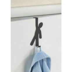 WENKO Crochet De Porte Boy Noir - Noir 6 WENKO Crochet De Porte Boy Noir - Noir -WENKO Soldes 6579052 2