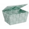 WENKO Panier De Rangement Salle De Bain Avec Couvercle Adria, Petite Boite De Rangement, Polypropylène, 19x14x10 Cm, Menthe 2 WENKO Panier De Rangement Salle De Bain Avec Couvercle Adria, Petite Boite De Rangement, Polypropylène, 19x14x10 Cm, Menthe -WENKO Soldes 6579056 1