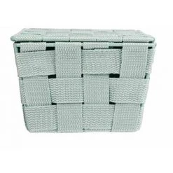 WENKO Panier De Rangement Salle De Bain Avec Couvercle Adria, Petite Boite De Rangement, Polypropylène, 19x14x10 Cm, Menthe 9 WENKO Panier De Rangement Salle De Bain Avec Couvercle Adria, Petite Boite De Rangement, Polypropylène, 19x14x10 Cm, Menthe -WENKO Soldes 6579056 4
