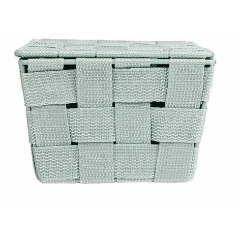 WENKO Panier De Rangement Salle De Bain Avec Couvercle Adria, Petite Boite De Rangement, Polypropylène, 19x14x10 Cm, Menthe 6 WENKO Panier De Rangement Salle De Bain Avec Couvercle Adria, Petite Boite De Rangement, Polypropylène, 19x14x10 Cm, Menthe – Image 4