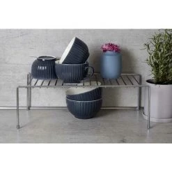 WENKO Demi Etagère, Organisateur Placard Cuisine, Métal Chromé, 42,5x22x15 Cm, Brillant - Argent Brillant -WENKO Soldes 6579059 4