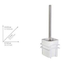 WENKO Brosse WC Suspendue, Brosse WC Murale Classic Plus, Acier , 10,5x37,5x13 Cm, Blanc - Blanc 7 WENKO Brosse WC Suspendue, Brosse WC Murale Classic Plus, Acier , 10,5x37,5x13 Cm, Blanc - Blanc -WENKO Soldes 6579073 2