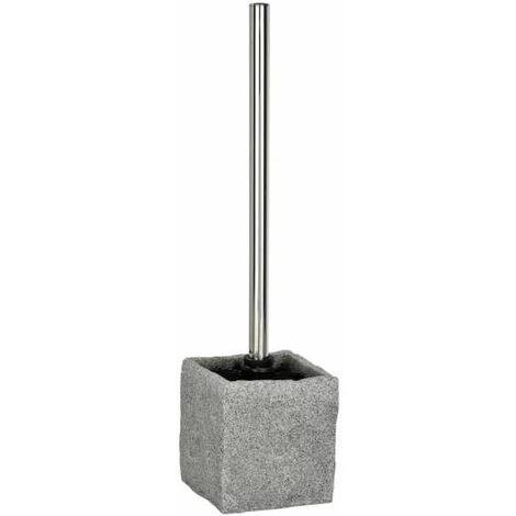 WENKO Brosse WC Granite, Brosse WC Noire, Polyrésine Effet Granit, 10x39x10 Cm, Gris - Gris 3 WENKO Brosse WC Granite, Brosse WC Noire, Polyrésine Effet Granit, 10x39x10 Cm, Gris - Gris