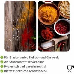 WENKO Protection Plaque De Cuisson, Couvre Plaque De Cuisson En Verre "Epices", Lot De 2, Verre Trempé, 30x52 Cm, Multicolore 9 WENKO Protection Plaque De Cuisson, Couvre Plaque De Cuisson En Verre "Epices", Lot De 2, Verre Trempé, 30x52 Cm, Multicolore -WENKO Soldes 6579103 3