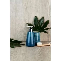 WENKO Distributeur Savon Liquide, Pottery, Capacité 360 Ml, Céramique Peinte à La Main, Ø 8x17,5 Cm, Pétrole 7 WENKO Distributeur Savon Liquide, Pottery, Capacité 360 Ml, Céramique Peinte à La Main, Ø 8x17,5 Cm, Pétrole -WENKO Soldes 6579108 2