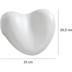 WENKO Repose Tête Baignoire Tropic, Coussin Baignoire En Forme De Cœur, épouse La Morphologie De La Nuque Pour Plus De Confort, Polyuréthane, 25x11x20,5 Cm, Blanc - Blanc 8 WENKO Repose Tête Baignoire Tropic, Coussin Baignoire En Forme De Cœur, épouse La Morphologie De La Nuque Pour Plus De Confort, Polyuréthane, 25x11x20,5 Cm, Blanc - Blanc -WENKO Soldes 6579117 3