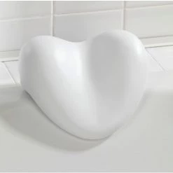 WENKO Repose Tête Baignoire Tropic, Coussin Baignoire En Forme De Cœur, épouse La Morphologie De La Nuque Pour Plus De Confort, Polyuréthane, 25x11x20,5 Cm, Blanc - Blanc 9 WENKO Repose Tête Baignoire Tropic, Coussin Baignoire En Forme De Cœur, épouse La Morphologie De La Nuque Pour Plus De Confort, Polyuréthane, 25x11x20,5 Cm, Blanc - Blanc -WENKO Soldes 6579117 4