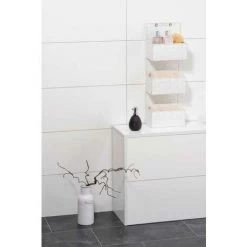 WENKO Organiseur De Salle De Bain à Suspendre Adria, Organisateur Suspendu 3 Paniers De Rangement, Polypropylène, 25x72x15,5 Cm, Blanc 10 WENKO Organiseur De Salle De Bain à Suspendre Adria, Organisateur Suspendu 3 Paniers De Rangement, Polypropylène, 25x72x15,5 Cm, Blanc -WENKO Soldes 6579118 4