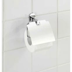 WENKO Support Papier Toilette Mural Puerto Rico, Porte Papier Toilette Avec Couvercle, Power-Loc® Fixation Sans Perçage, Zinc, 13,5x14x6,5 Cm, Brillant - Chromé 9 WENKO Support Papier Toilette Mural Puerto Rico, Porte Papier Toilette Avec Couvercle, Power-Loc® Fixation Sans Perçage, Zinc, 13,5x14x6,5 Cm, Brillant - Chromé -WENKO Soldes 6579121 3