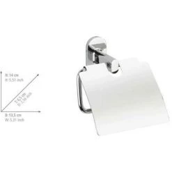 WENKO Support Papier Toilette Mural Puerto Rico, Porte Papier Toilette Avec Couvercle, Power-Loc® Fixation Sans Perçage, Zinc, 13,5x14x6,5 Cm, Brillant - Chromé 10 WENKO Support Papier Toilette Mural Puerto Rico, Porte Papier Toilette Avec Couvercle, Power-Loc® Fixation Sans Perçage, Zinc, 13,5x14x6,5 Cm, Brillant - Chromé -WENKO Soldes 6579121 4