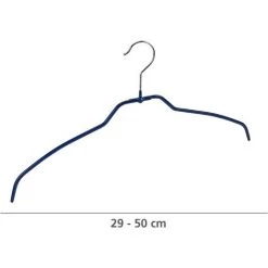 WENKO Lot De 4 Cintres En Métal Chromé Avec Revêtement Antiglisse, Slim 42 - Argent Brillant 8 WENKO Lot De 4 Cintres En Métal Chromé Avec Revêtement Antiglisse, Slim 42 - Argent Brillant -WENKO Soldes 6579130 3