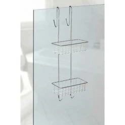 WENKO Etagère Douche A Suspendre Aldo, Panier Salle De Bain à 2 Niveaux, Acier Inox 100% Antirouille, 24,5x70x20 Cm, Brillant 10 WENKO Etagère Douche A Suspendre Aldo, Panier Salle De Bain à 2 Niveaux, Acier Inox 100% Antirouille, 24,5x70x20 Cm, Brillant -WENKO Soldes 6579151 4