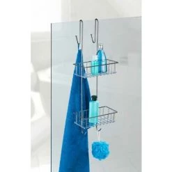 WENKO Etagère Douche A Suspendre Aldo, Panier Salle De Bain à 2 Niveaux, Acier Inox 100% Antirouille, 24,5x70x20 Cm, Brillant 11 WENKO Etagère Douche A Suspendre Aldo, Panier Salle De Bain à 2 Niveaux, Acier Inox 100% Antirouille, 24,5x70x20 Cm, Brillant -WENKO Soldes 6579151 5